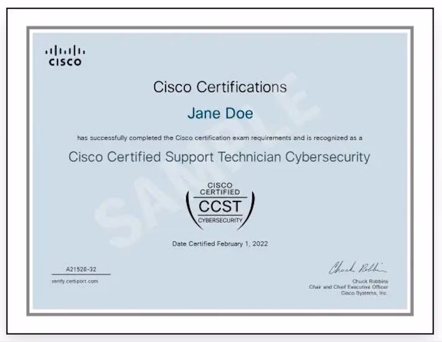 Cisco Cyber Security Certificate